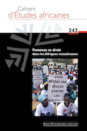 Cahiers d'études africaines 242